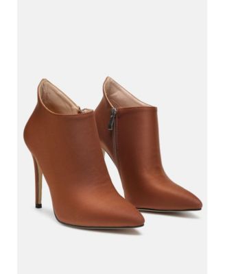 Ботинки на шпильке Rag - Co MELBA с острым носком бордового цвета