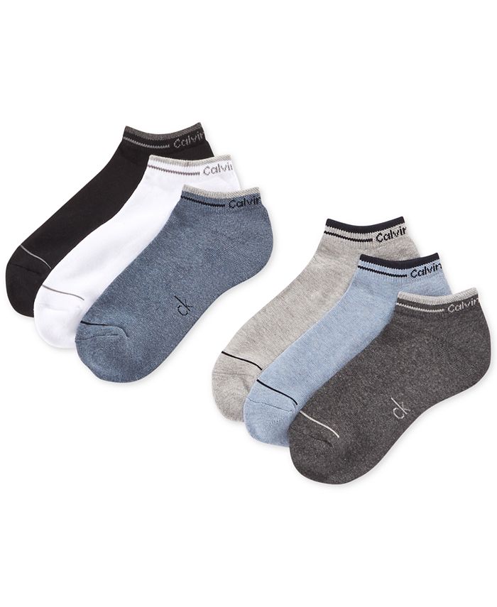 Calvin Klein Six-Pack Back Tab Ankle Socks & Reviews - Underwear ...