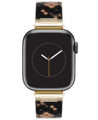 Женский коричневый ремешок из змеиной кожи Nine West с узором змеиной кожи для Apple Watch 38/40/41 мм