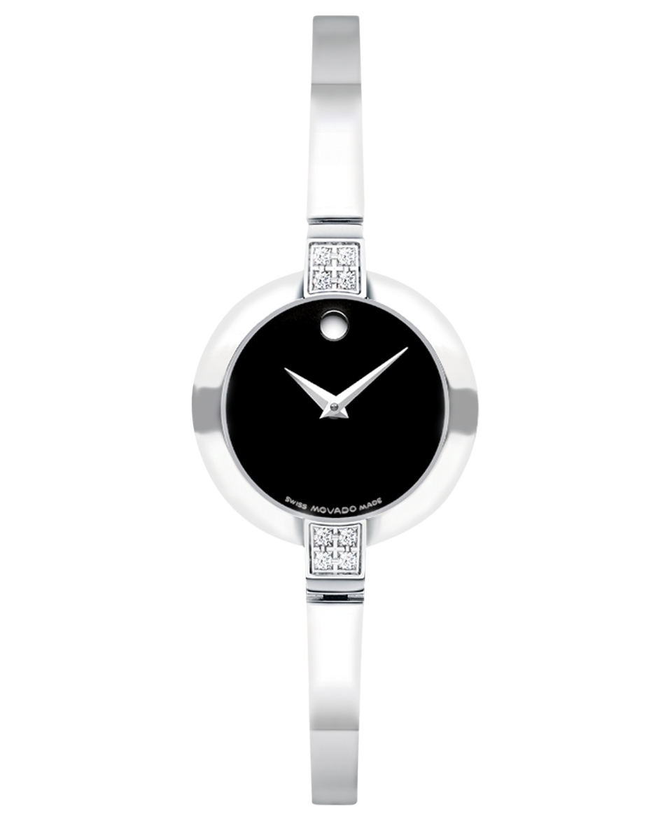 Movado Watch, Womens Swiss Bela Stainless Steel Bangle Bracelet 24mm