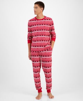 Семейный пижамный комплект Holiday Lane Mens Merry Mix It из хлопка в тон созданный для Macys 7890₽
