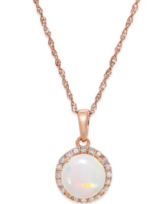 women's opal necklaces