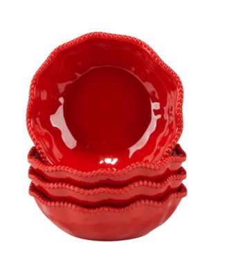 Сертифицированные международные универсальные миски Perlette Red, набор из 4-х