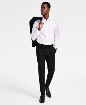 Мужской облегающий костюм из смесовой шерсти Calvin Klein отделяет 40090₽