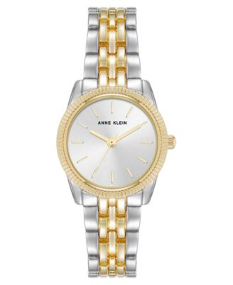 Женские повседневные кварцевые часы Anne Klein Coin Edge из двухцветного сплава, 26 мм