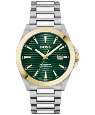 Мужские часы Hugo Boss Strike Quartz Basic с календарем из нержавеющей стали 41 мм