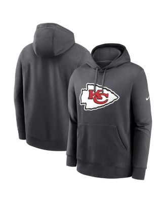 Мужская толстовка-пуловер с логотипом клуба Anthracite Kansas City Chiefs Club от Nike