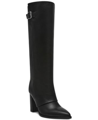 Женские модельные сапоги Steve Madden с узором Брайля на блочном каблуке 39890₽