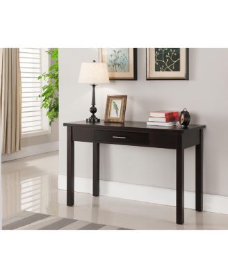 Мебель для дома и офиса Kings Brand Furniture Деревянный письменный стол Parsons с выдвижным ящиком, коричневый цвета эспрессо