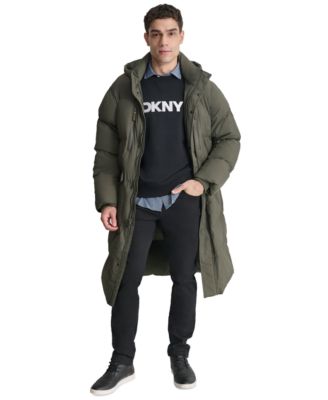 Мужская стеганая спортивная парка с капюшоном от DKNY