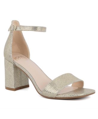 Модные женские босоножки Jones New York из двух частей на блочном каблуке