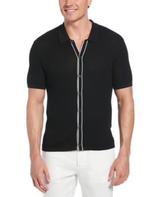 Мужской свитер поло классического кроя Cubavera с текстурированным верхом от Cubavera