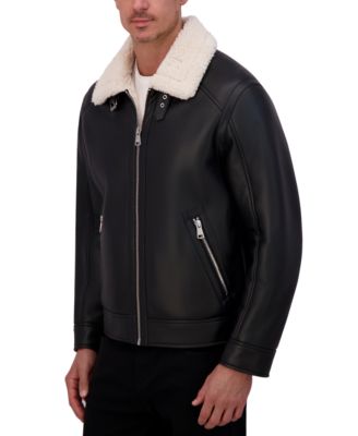 Мужская мотокуртка из искусственной овчины Kenneth Cole 45090₽