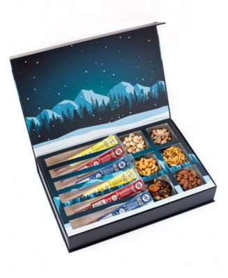 DM Snacks 12 дней зимнего чуда, Пикантные мясные палочки, Ореховое ассорти, Адвент-календарь, 12 штук