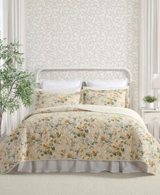 Комплект двустороннего стеганого одеяла Laura Ashley Roses из 3 предметов, King