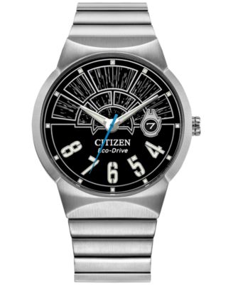Citizen Eco-Drive Мужские часы-браслет Star Wars Millennium Falcon Hyperdrive с гипердрайвом из нержавеющей стали, 40 мм