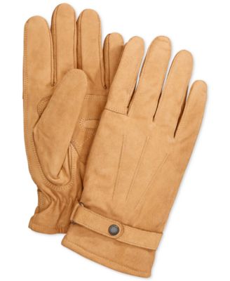 barbour leather gloves mens