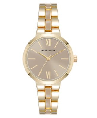 Женские кварцевые часы Anne Klein из современного темно-серого сплава с эмалью и позолотой, 30 мм