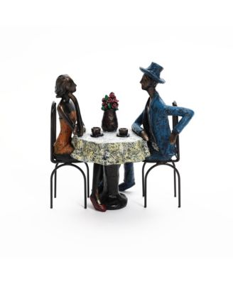 Современный домашний декор для пары на свидании из коричневого полирезина LuxenHome Modern