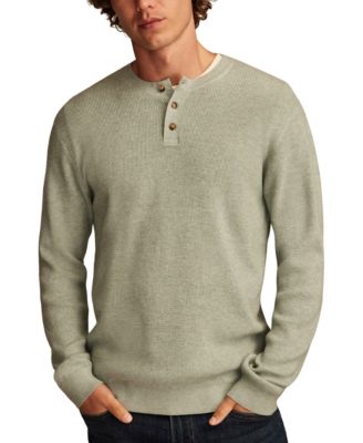 Мужской свитер Henley в рубчик от Lucky Brand Mens Shaker 15890₽