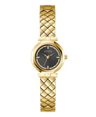 Женские аналоговые стальные часы GUESS золотистого цвета, 26 мм