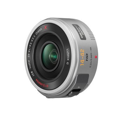 Объектив Panasonic LUMIX G X Vario Power Zoom 14-42 мм f3.5-5.6 Power O.I.S. серый
