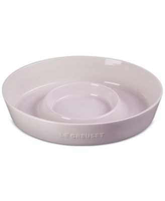 Керамическая овальная 13-дюймовая тарелка Le Creuset для приготовления чипсов и соусов