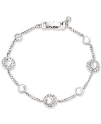 Givenchy Silver-Tone Pavé Bracelet 