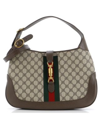 Бывшие в употреблении Balenciaga Medium x Gucci The Hacker Project Jackie 1961 Hobo, холст с покрытием BB