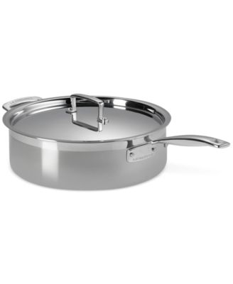 Классическая круглая сковорода для сотейника Le Creuset из нержавеющей стали с крышкой, 6 кв. м.