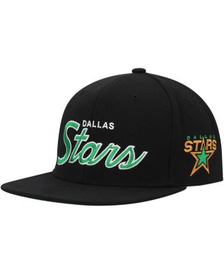 Мужская черная кепка-бейсболка Mitchell & Ness Dallas Stars Core Team Script 2.0 Snapback
