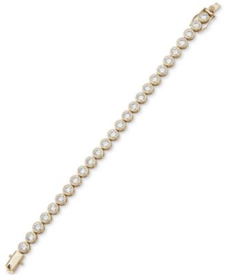 Золотой гибкий браслет Emily in Paris с фианитами