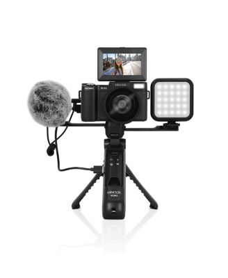 Minolta MND60V 64-мегапиксельная камера с автофокусом Ultra HD с разрешением 4K60 кадров в секунду для видеоблогеров и создателей контента черный