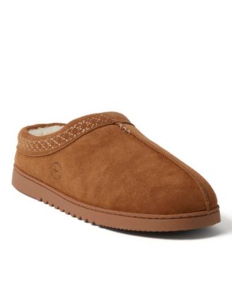 Шлепанцы-сабо из натуральной замши Dearfoams Dean с вышивкой