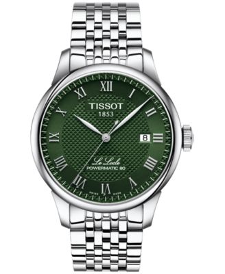 Мужские швейцарские автоматические часы Tissot Le Locle Powermatic 80 с браслетом из нержавеющей стали 39 мм