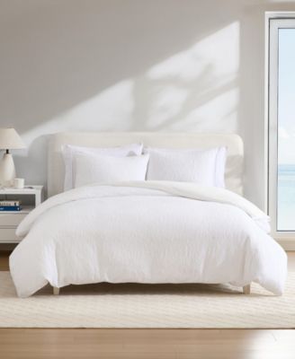 Жаккард с цветочным рисунком Nautica Seaside, 3 шт. Комплект пододеяльников для пуховых одеял, Полный/двуспальный