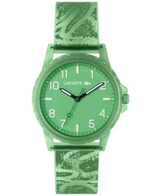 Часы Lacoste Kid's Rider на зеленом силиконовом ремешке, 36 мм