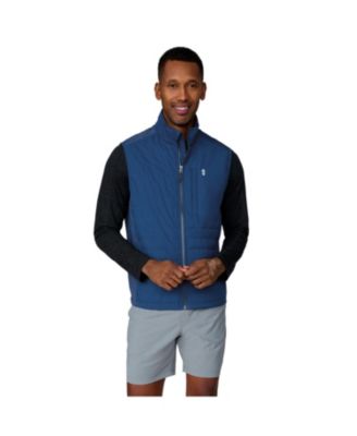 Свободный мужской жилет Country с высокой эластичностью на молнии