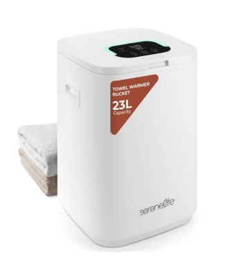 Ведро для полотенцесушителя SereneLife, 23 л, Регулируемый таймер, Автоматическое отключение, Белый