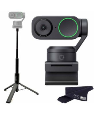 Вебкамера Insta360 Link 2 с триподом и селфи-палкой, черная