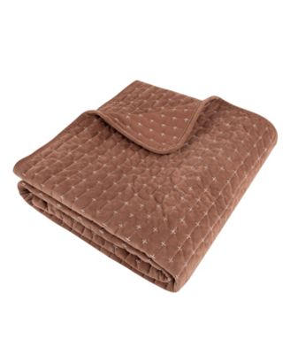 Двусторонний стеганый плед Levtex Velvet Stitch, 50