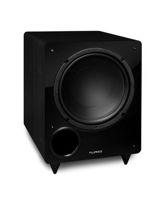 Fluance DB10W 10-дюймовый низкочастотный портированный фронтальный сабвуфер для домашнего кинотеатра и музыки (натуральный орех) черный