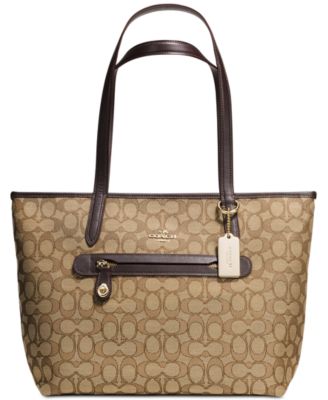 macys coach tote