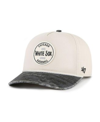 Брендовая мужская кепка с регулируемой посадкой на канат Chicago White Sox Fiji 47-го года выпуска, кремовая/черная