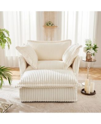 Мягкое кресло Streamdale Furniture с пуфиком (комплект из 2-х предметов)