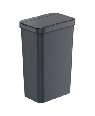 Мусорное ведро для кухни из белого пластика с сенсорным датчиком объемом 50 литров/ 13,2 галлона