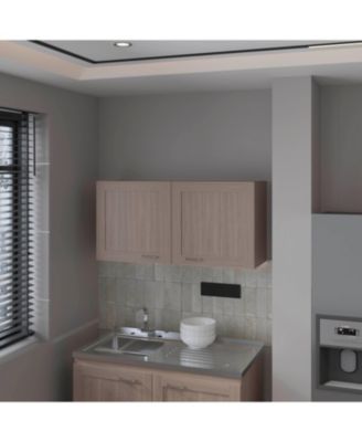 Кухонный настенный шкаф FM FURNITURE Nakya с 2 дверцами белого цвета