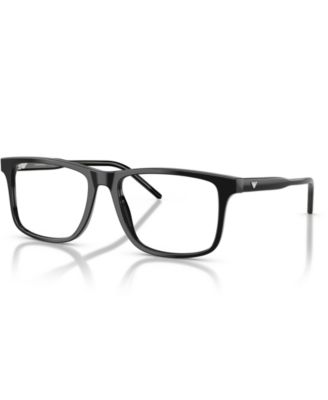 Мужские квадратные очки Emporio Armani, EA3257, черный