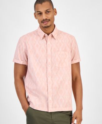 Мужская рубашка с коротким рукавом и принтом Sun + Stone, эксклюзивная модель Macy's