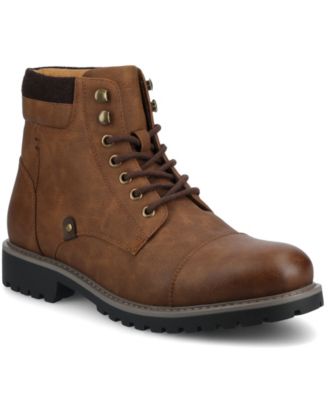 Мужские ботинки Yukkon с круглым носком от Vance Co. коричневого цвета
